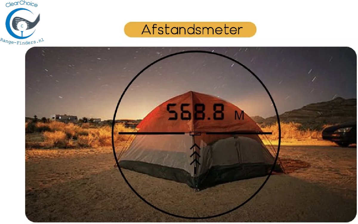 ClearChoice Afstandmeter Golf - RangeFinder - 500 M