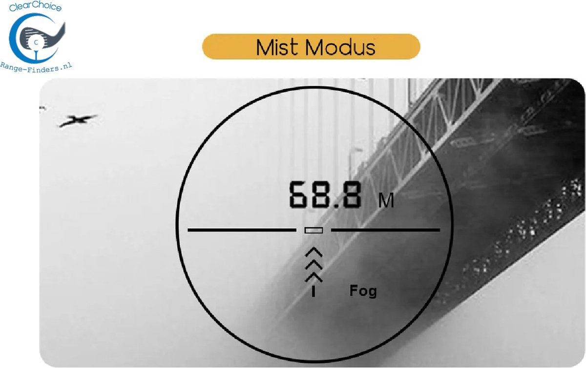ClearChoice Afstandmeter Golf - RangeFinder - 500 M